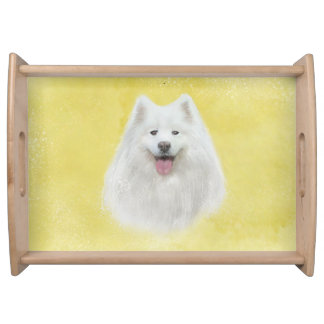 Lily the samoyed serving tray