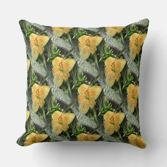 Lily Time... Throw Pillow (Front)
