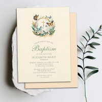 Lily Valley Butterflies Cross Wreath Girl Baptism