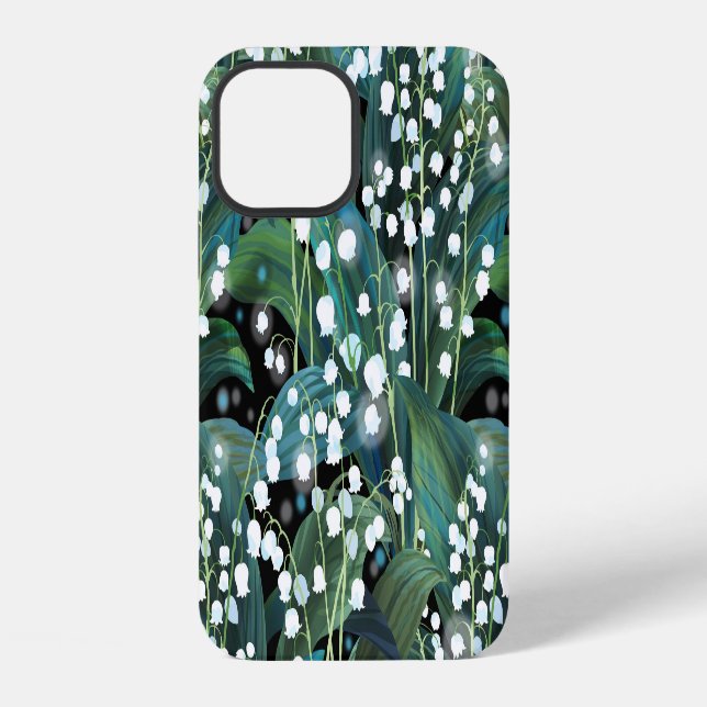 Lily Valley Seamless Pattern Background Iphone Case (Back)