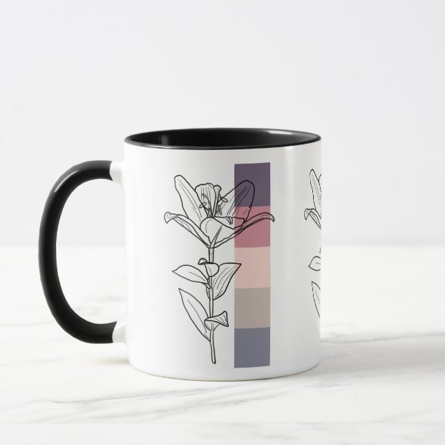 Lily with Color Palette Mug (Left)