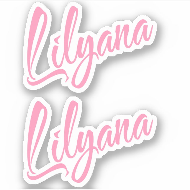 Lilyana name x2 sticker (Front)