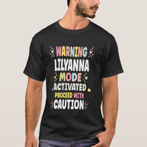 LILYANNA Personalized Women's Gift Custom LILYANNA T-Shirt