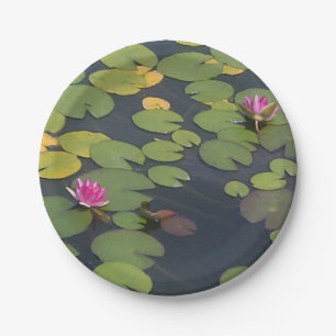 Lilypad Pond Painting Monet Paper Plates