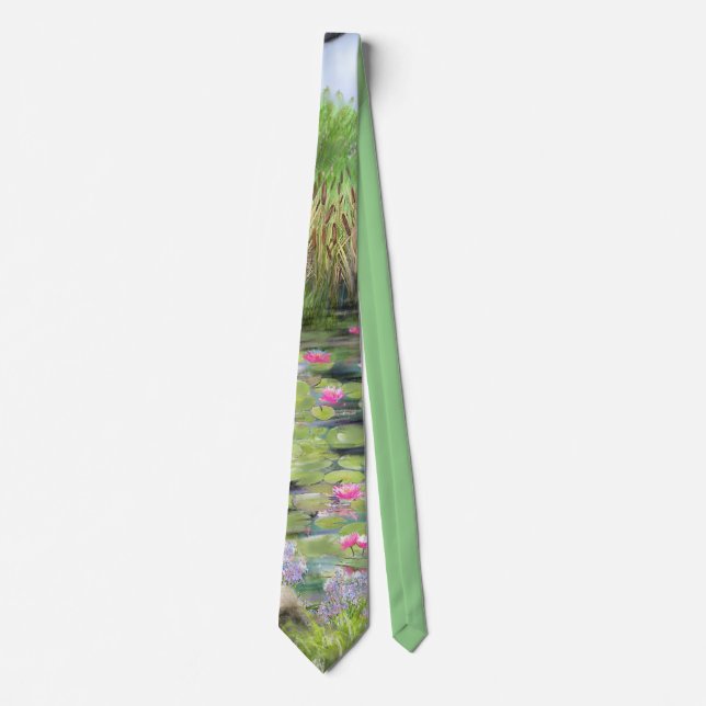 Lilypads Neck Tie (Front)