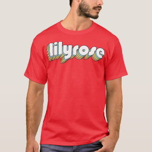 Lilyrose Retro Rainbow Typography Faded Style T-Shirt