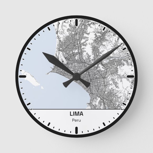 Lima Clock City Line Art (Front)