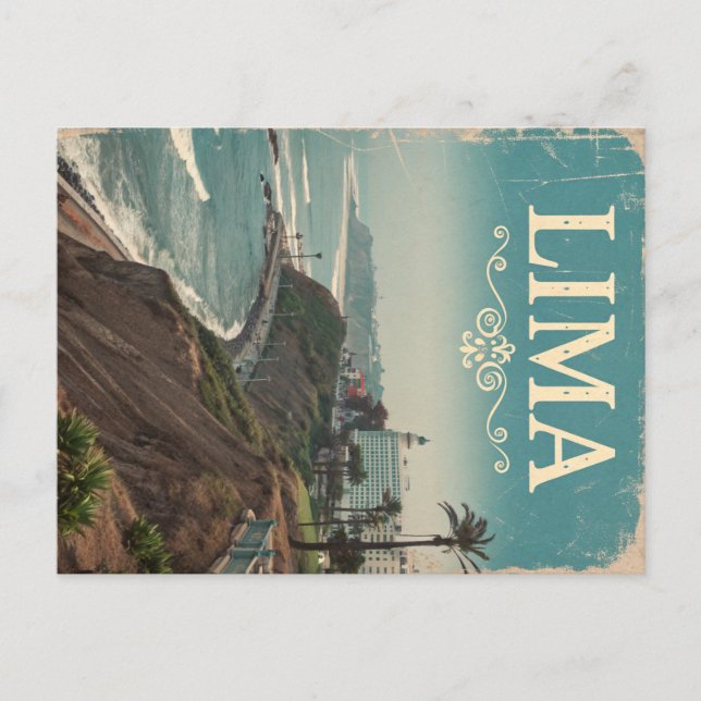 Lima Coastline Postcard (Front)