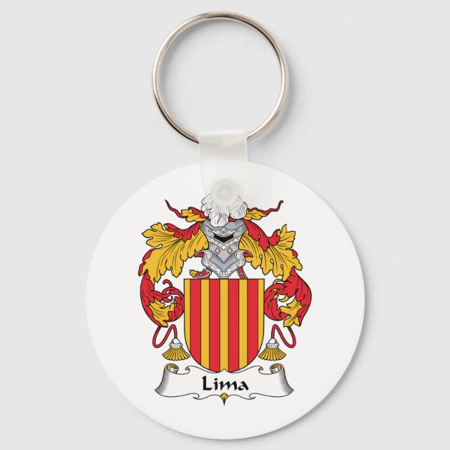 Lima Family Crest Keychain (Front)