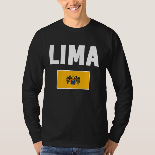 Lima Flag souvenir  Peru T-Shirt (Front)