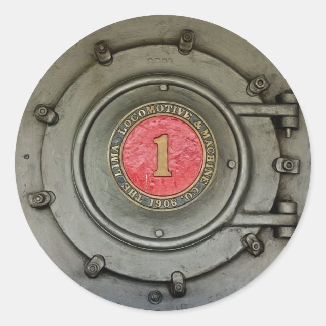 Lima Locomotive Classic Round Sticker (Front)