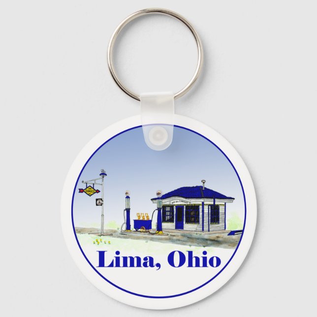 Lima, Ohio Keychain (Front)