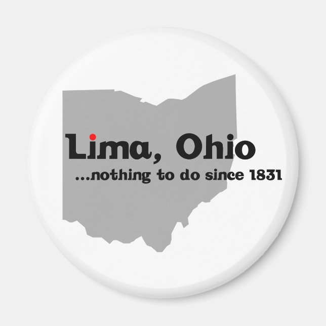 Lima, Ohio Magnet (Front)