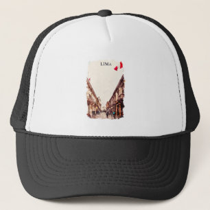 Lima Peru Architecture Travel Trucker Hat
