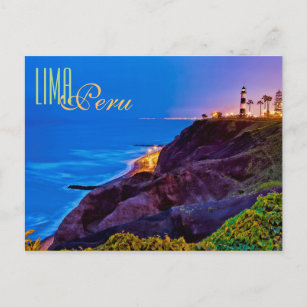 Lima, Peru, Miraflores District, S.A. Postcard