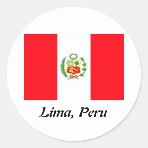 Lima, Peru round stickers | Zazzle