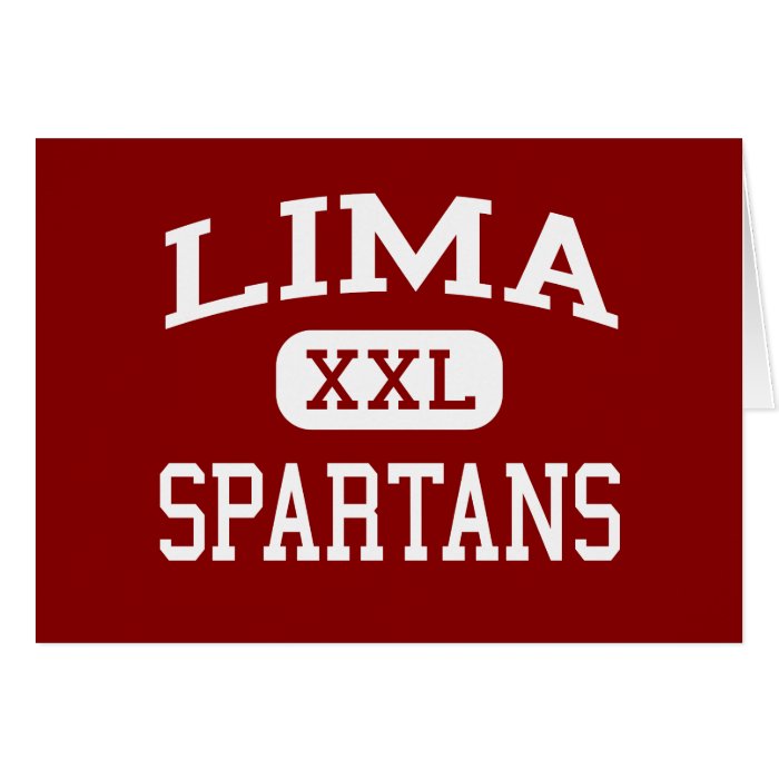 Lima   Spartans   Senior High School   Lima Ohio Cards