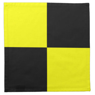 Lima Yellow black checkered Napkin