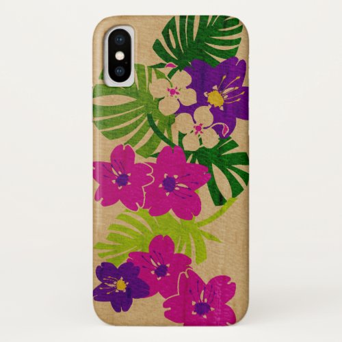 Limahuli Garden Hawaiian Faux Wood iPhone X Case