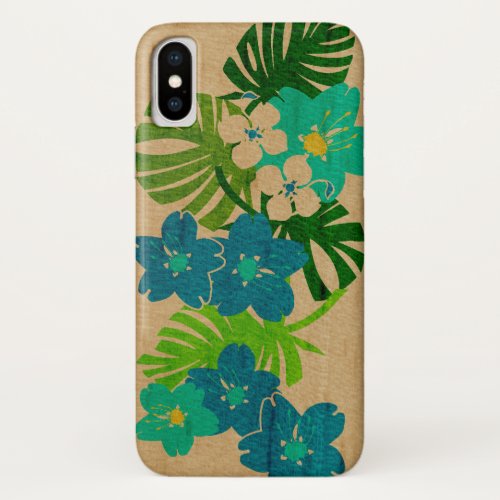 Limahuli Garden Hawaiian Faux Wood iPhone X Case