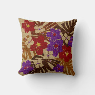 Limahuli Garden Hawaiian Floral Square Pillows