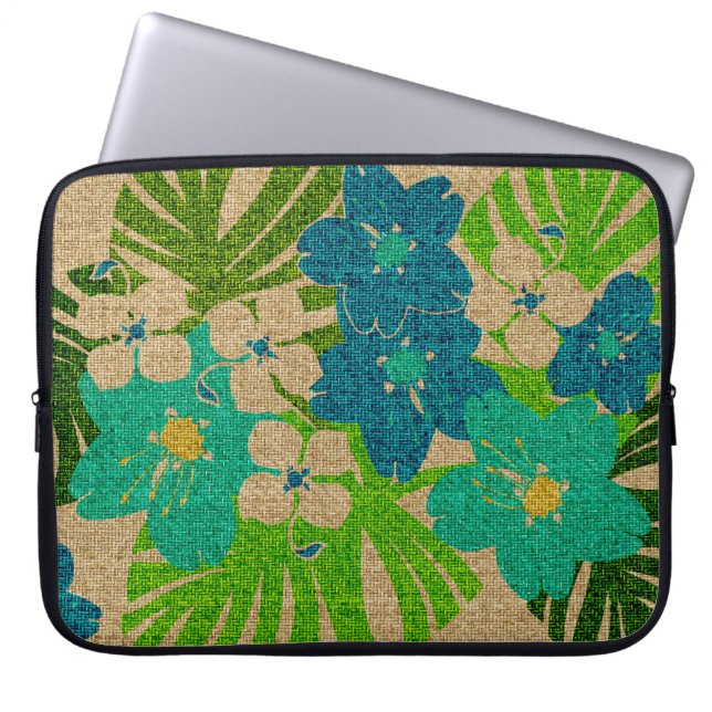 Limahuli Garden Hawaiian Neoprene Wetsuit Laptop Sleeve (Front)
