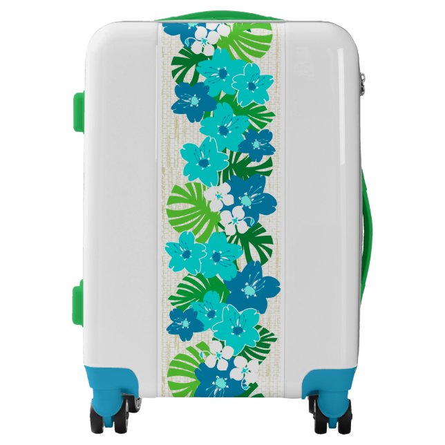 Limahuli Garden Vintage Hawaiian Floral Luggage (Front)