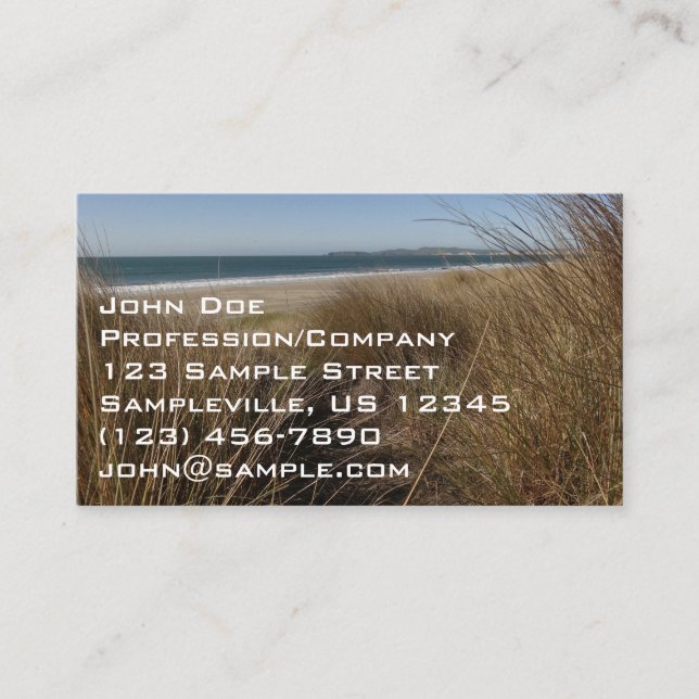 Limantour Beach at Point Reyes National Seashore I Business Card (Front)