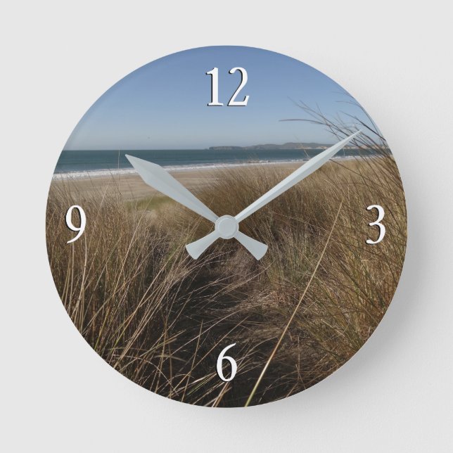 Limantour Beach at Point Reyes National Seashore I Round Clock (Front)