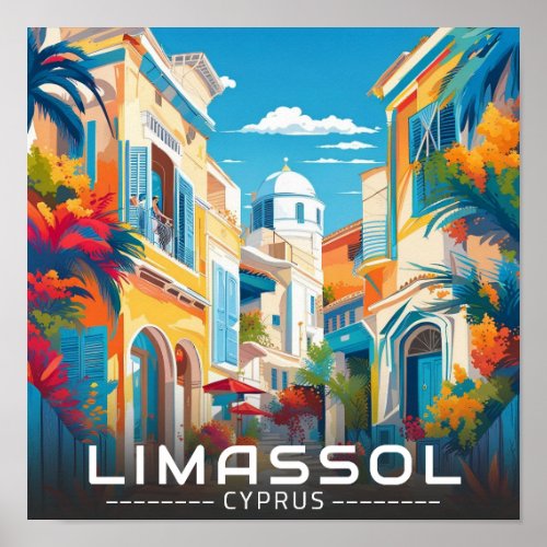 Limassol City  Cyprus touring  Poster