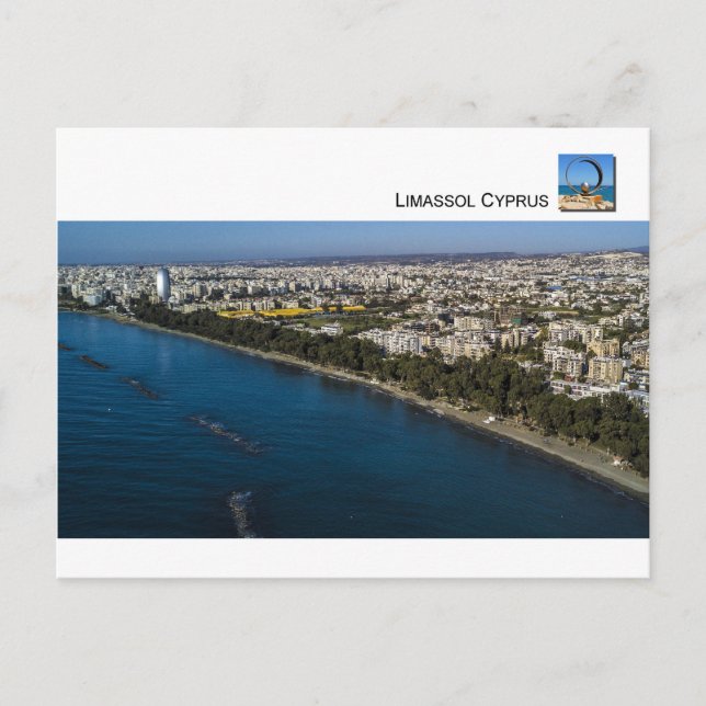 Limassol city view city scape Cyprus Postcard (Front)