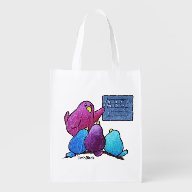 LimbBirds Reusable Grocery Bag (Front)
