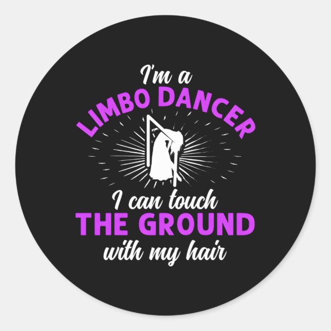 Limbo Dance Limbo Dancing Dancer Limbo Stick Classic Round Sticker (Front)