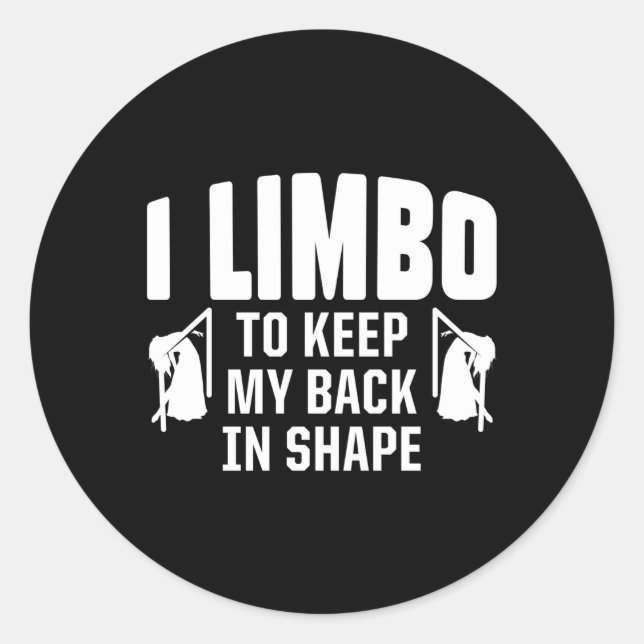 Limbo Dance Limbo Dancing Dancer Limbo Stick Classic Round Sticker (Front)