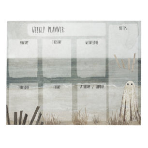 Limbo Ghost Weekly Planner Notepad