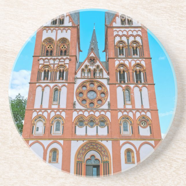 Limburg Cathedral Sandstone Coaster (Front)