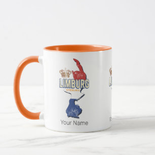 Limburg Netherlands Map Dutch Vintage Souvenir Mug