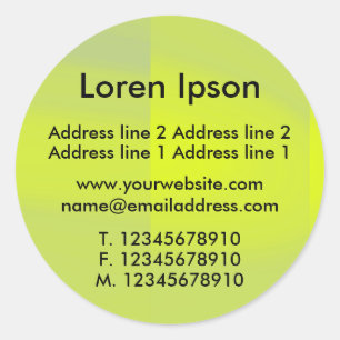 Lime Aid Business / Profile Classic Round Sticker