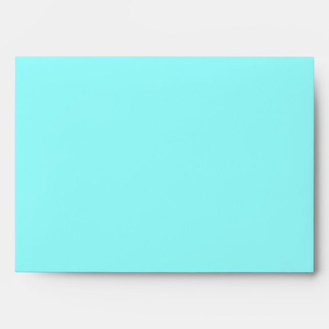 Lime and Aqua Envelope for 5x7" Invite & Card (Front)