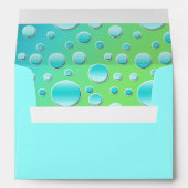 Lime and Aqua Envelope for 5x7" Invite & Card (Back (Bottom))