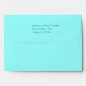 Lime and Aqua Envelope for 5x7" Invite & Card (Back (Top Flap))
