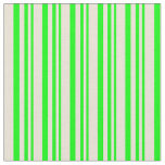 [ Thumbnail: Lime and Bisque Colored Lines Fabric ]