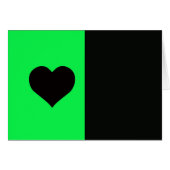 Lime And Black Heart (Front Horizontal)