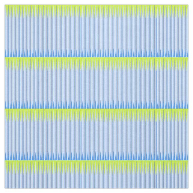 Lime and Blue Color Weave Fabric (Swatch)