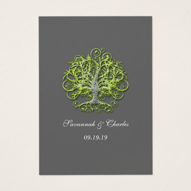 Lime and Gray Swirled Tree (Front)