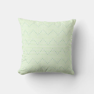 Lime and Green Chevron Pattern Dots Pillows