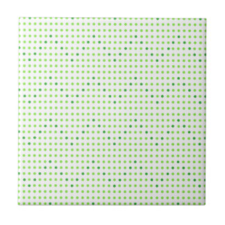 Lime and Green Chevron Pattern Dots Tiles