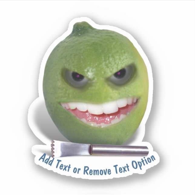 Lime and Lemon Zester Sticker (Front)