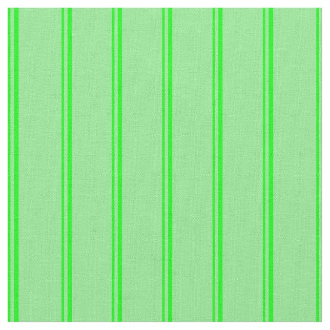 Lime and Light Green Lines Pattern Fabric (Close Up)