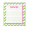 Lime and Pink Chevron Zigzag Notepad